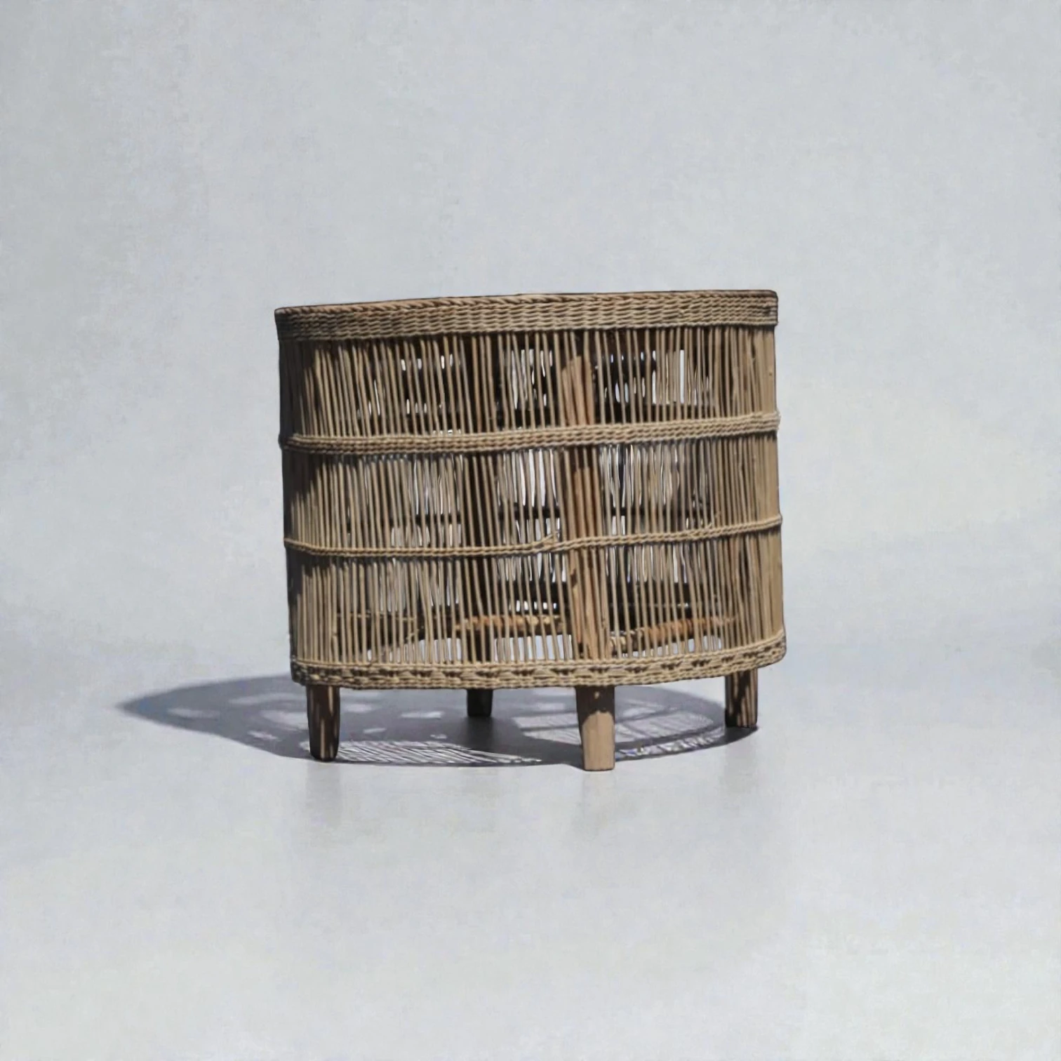 Handcrafted Cane Round Table – Professional Quality - Image 4