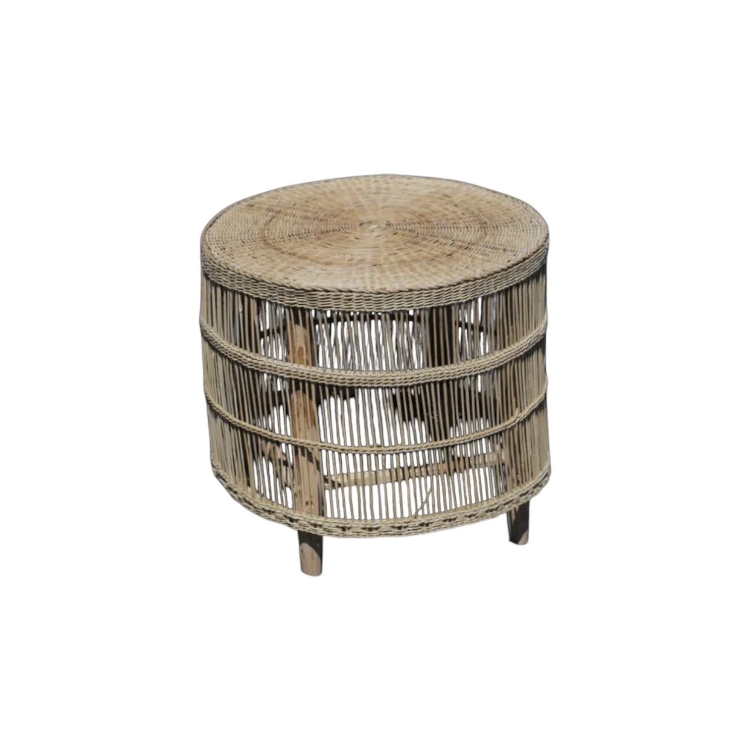 Handcrafted Cane Round Table – Professional Quality - Image 3