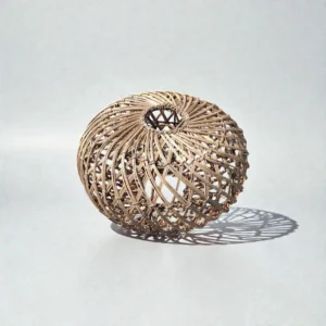 Handmade Malawi Cane Lamp Medium Shade