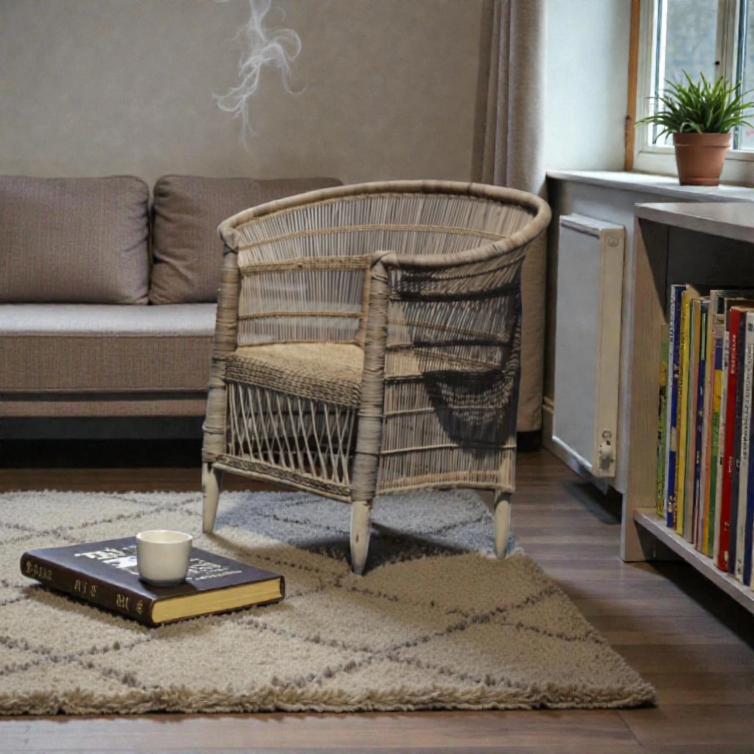 Malawi Cane Chair – Handcrafted - Image 2