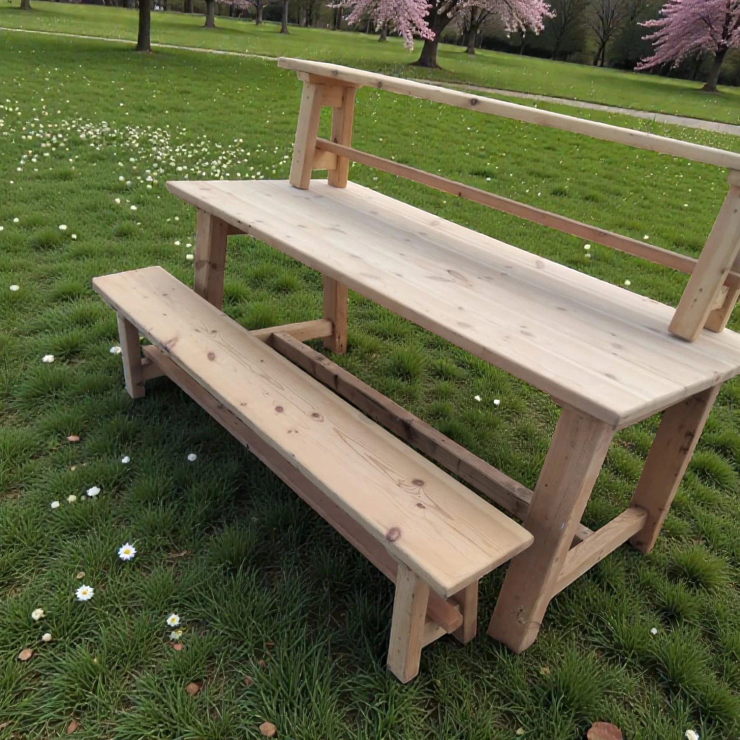 Oregon Pine Table – 2m - Image 2