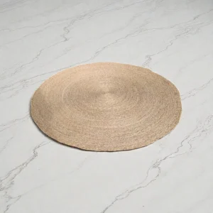 Large Cane Round Carpet – Handcrafted 2m